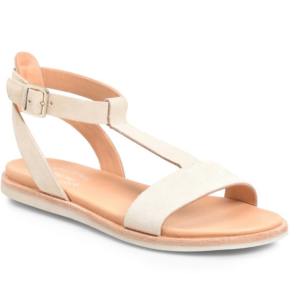 Kork-Ease Natural Leather Zukey T-Strap Sandal Size 7 NEW